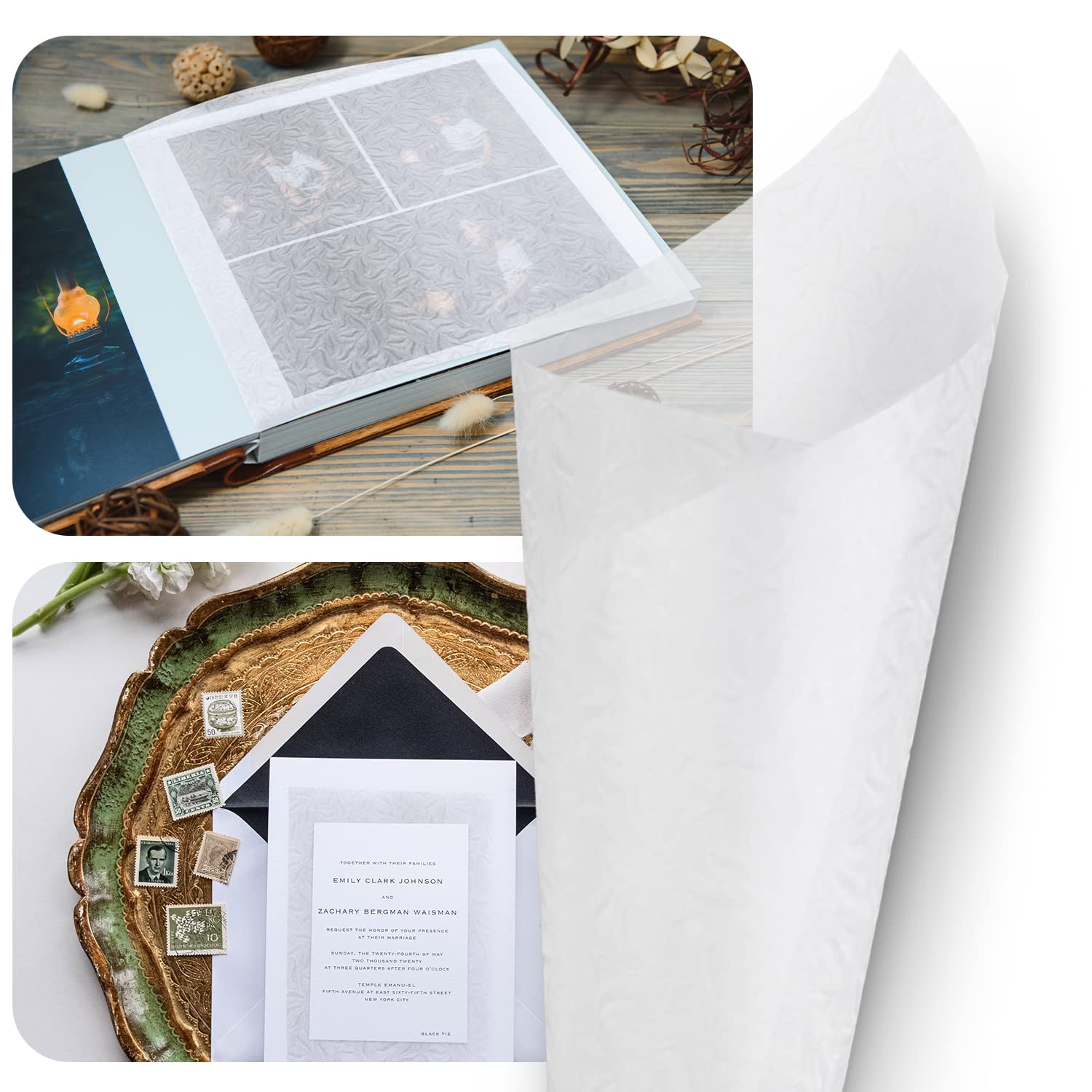 Netuno 500 feuilles de papier calque blanc A4 Kristall Prago feuillage