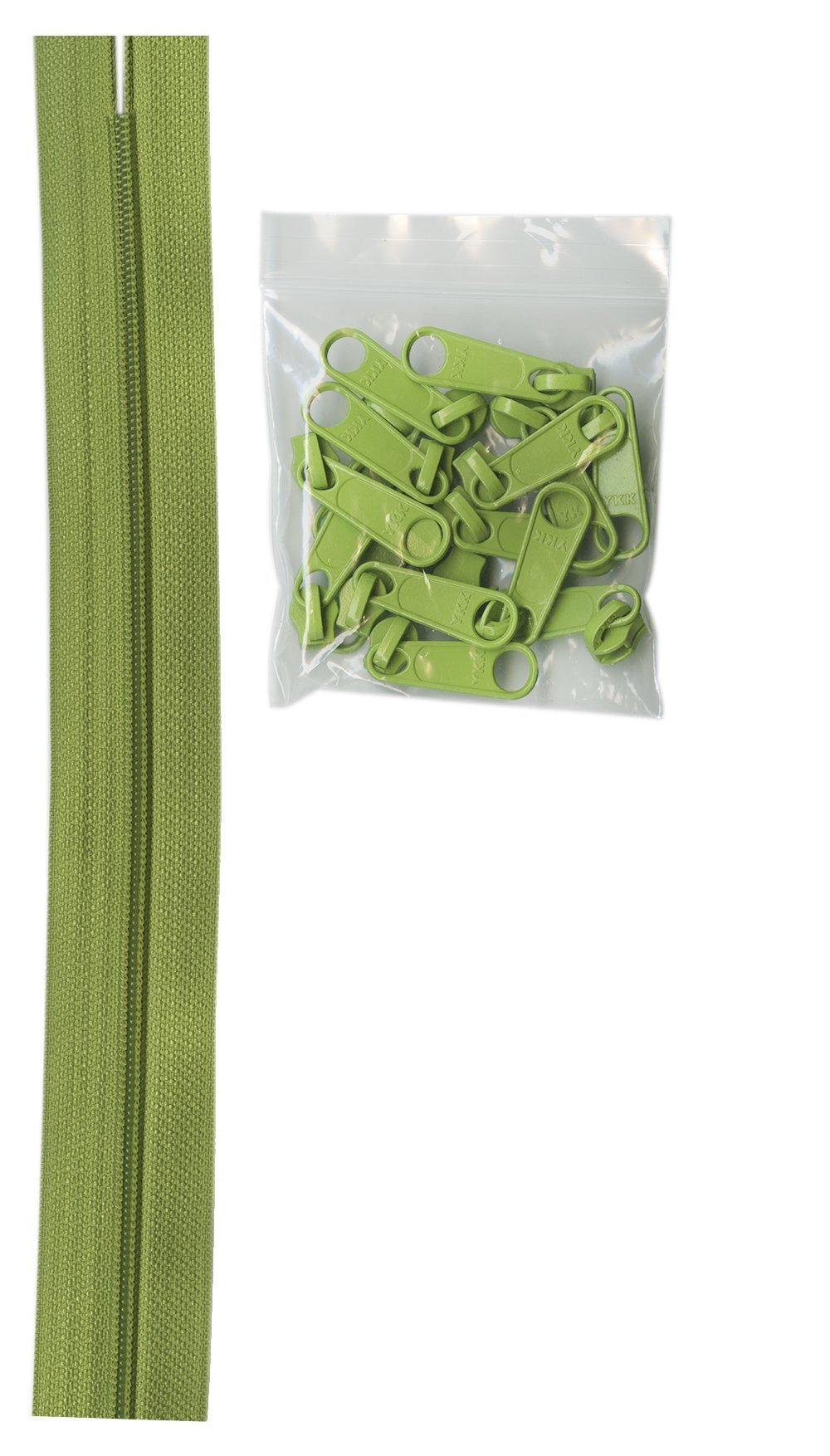 Zippers by The Yard (4yds) -Apple Green