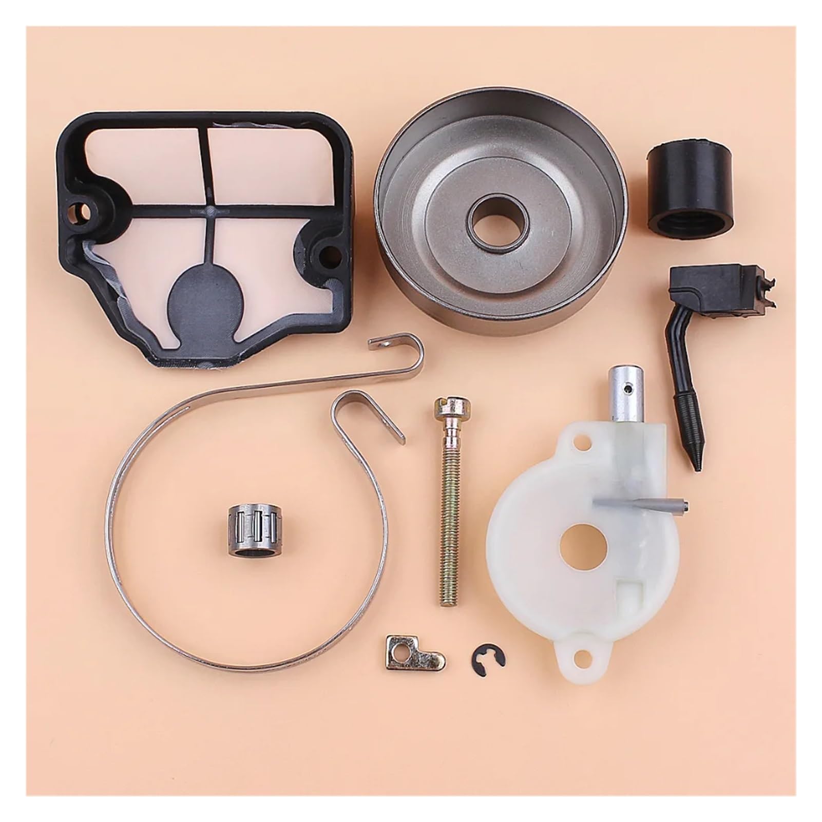 Kit tendicatena Tamburo Frizione e Fascia Freno for Motosega 142 141 137 136 36 41 Ricambi for motoseghe