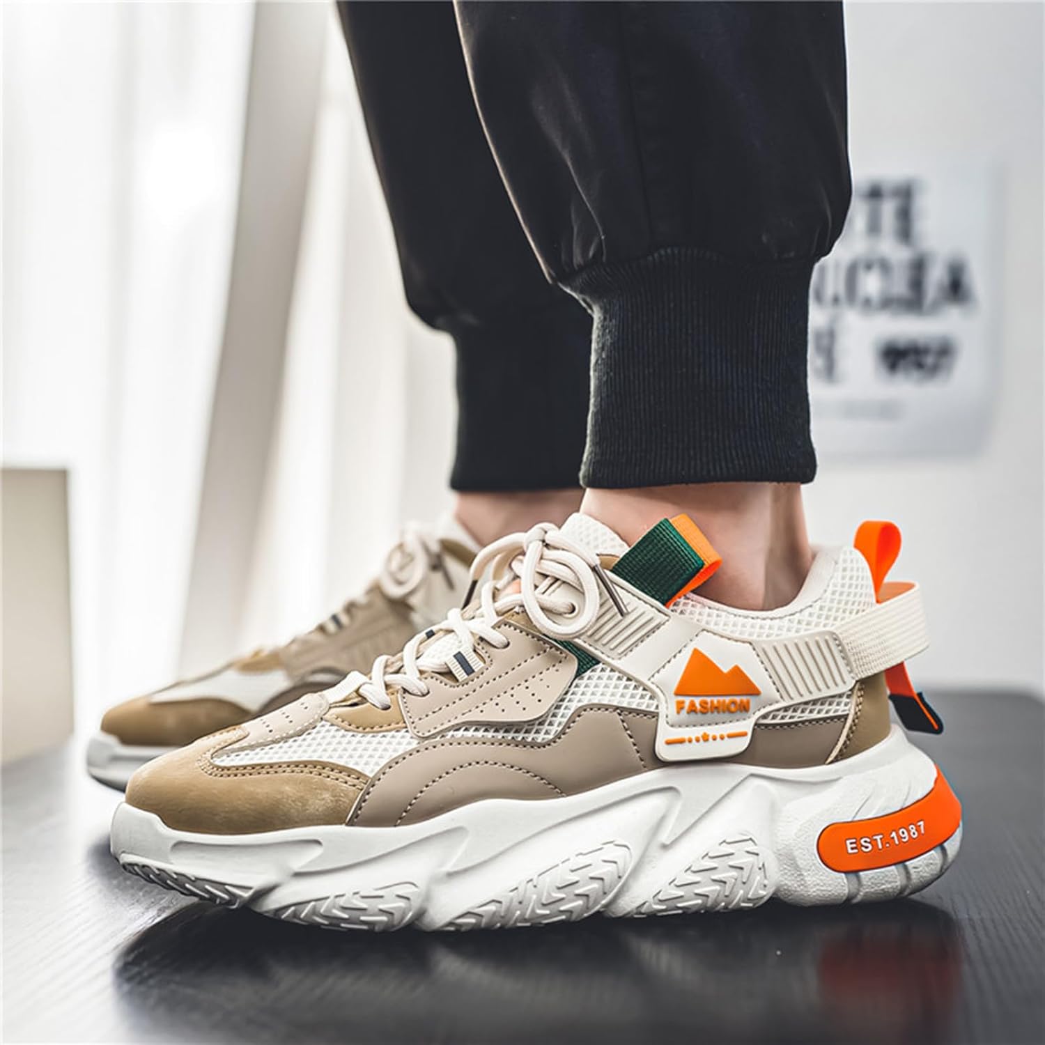 GSIGUL Men's Running Shoes Tennis Walking Shoes Athletic Gym Casual Shoes Fashion Sneakers for Men