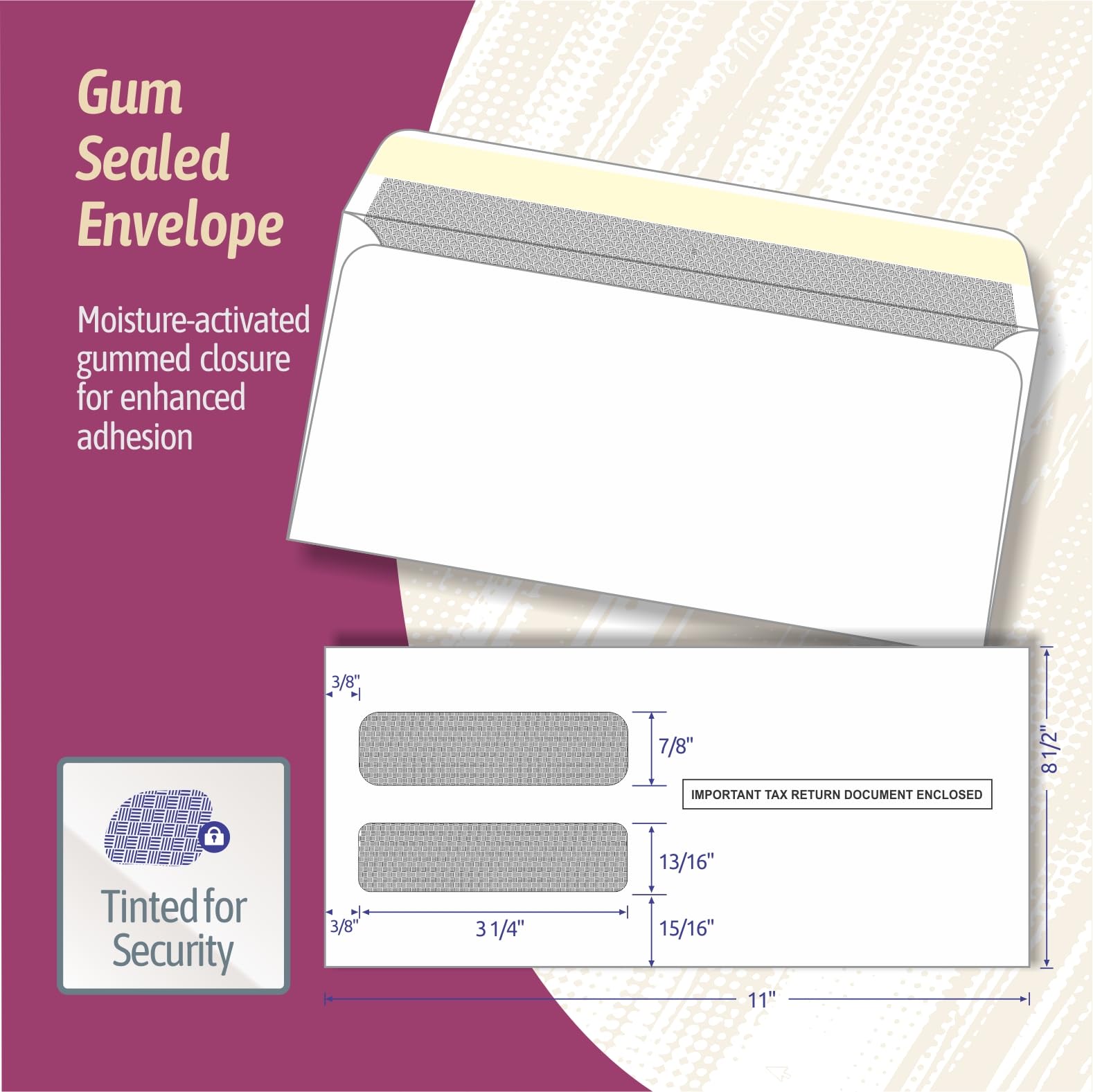 NextDayLabels - 2024 3-Up W-2 Steuerformulare (100 Blatt & Umschläge) für Laser oder Tintenstrahl, 10,9 kg Papier, Anleitung auf der Rückseite gedruckt, kompatibel mit QuickBooks und
