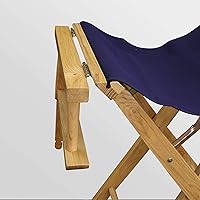 Vista 508 de Silla de Director de 18" Marco Blanco Lona Rosa