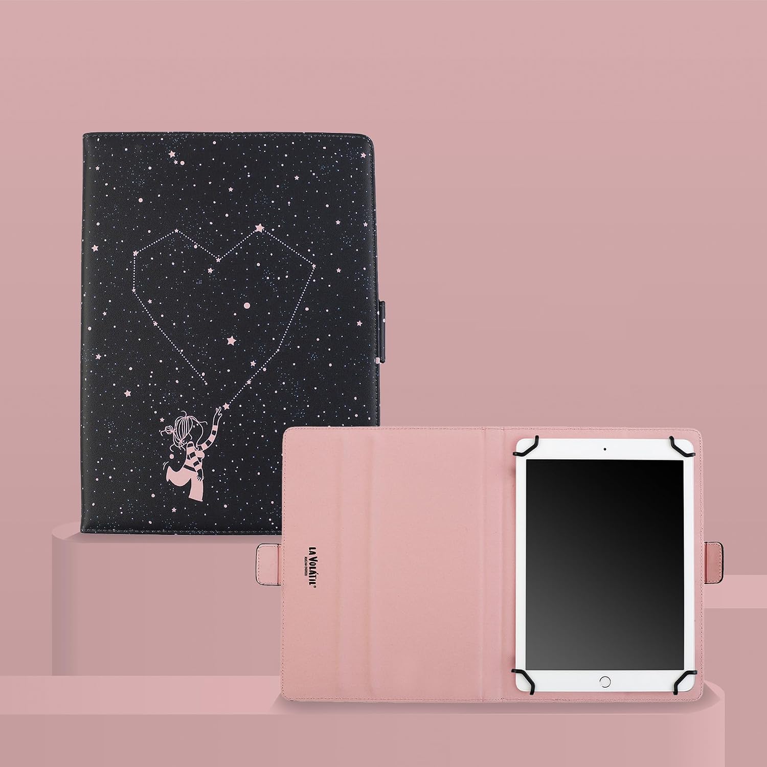 WONDEE La Volatil Opportunidad Universal Tablet Case 10.2-10.4 Inches Protective and Resistant for 7th Compatible with iPad, Samsung, Lenovo and All Between 10.2-10.4 Inches – Original Gift for Women