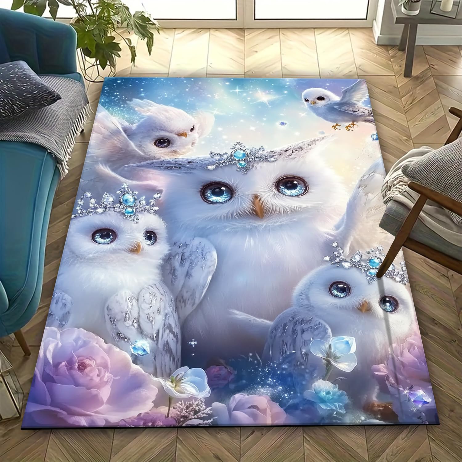Tapis hibou 3D doux anti-glisse résout le problème des sols froids et instables
