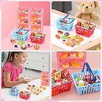 Vista 6 de 50 Piezas de Comida en Miniatura, Botellas de Bebidas, Latas de Refresco, Juguetes de Juego de Simulación, Accesorios de Fiesta para Mini Juego