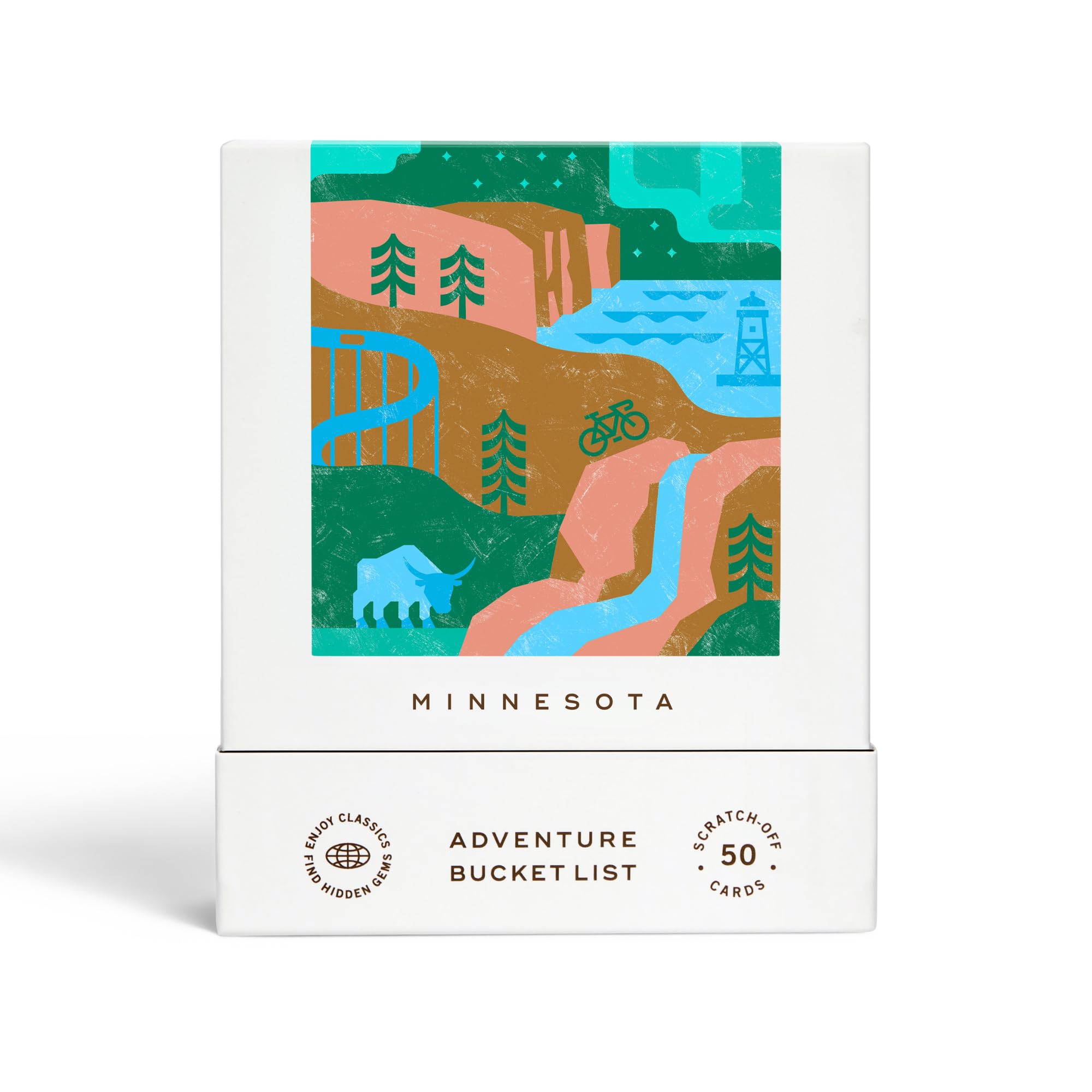 Reach International Outfitters Minnesota Adventure Bucket List: 50 Rubbelkarten für Outdoor-Aktivitäten, Touristenattraktionen und Roadtrips – perfektes Reisegeschenk und Leitfaden zum Erkunden