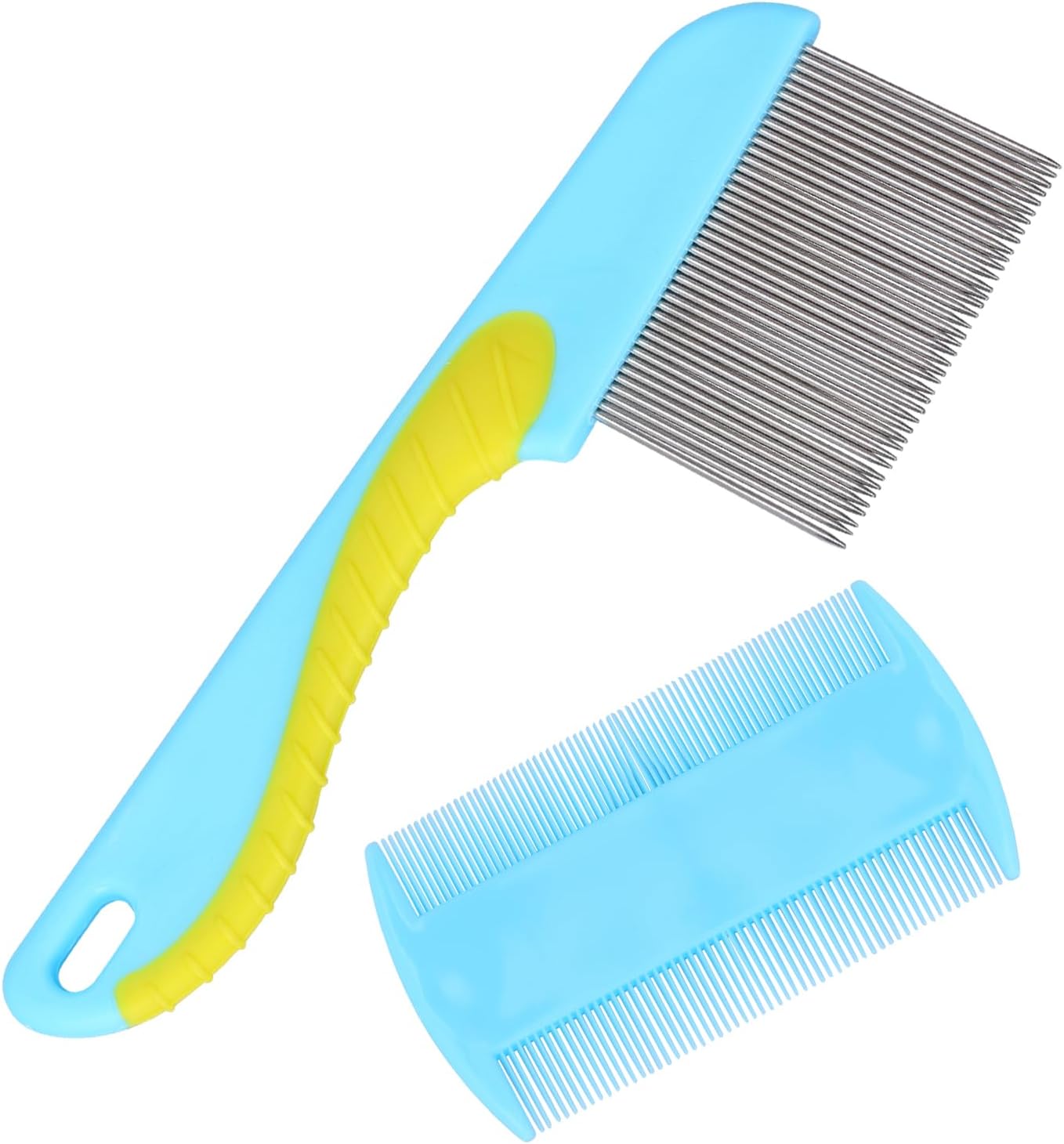 2 Pcs Lice Comb Professional Flea Comb Durable Dandruff Comb Stainless