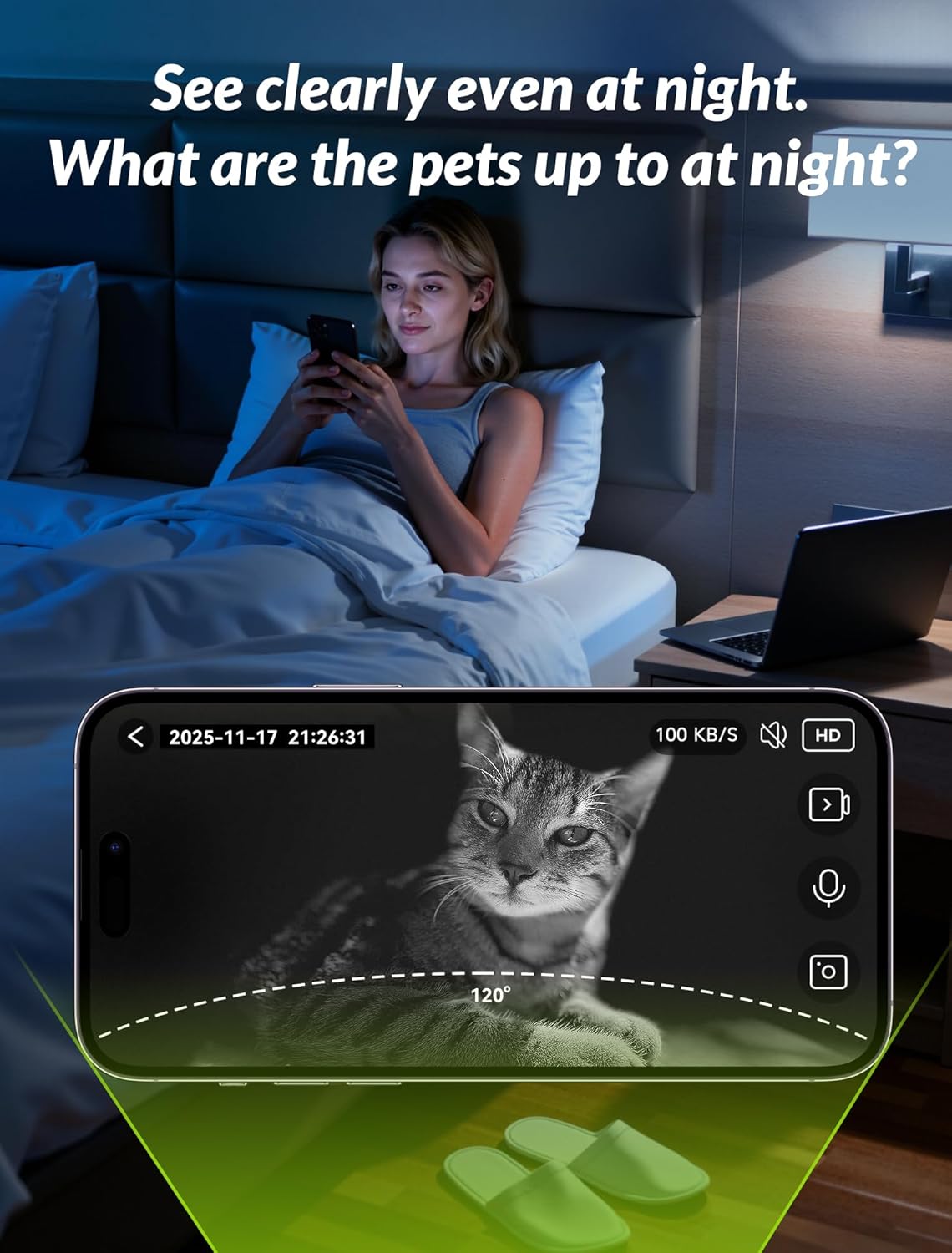 Automatic Cat Feeder with Camera, 5L Timed Cat Food Feeder,2-Way Audio & App Remote Control,Desiccant Bag,Auto Pet Dispenser for Cats and Dogs - Image 4