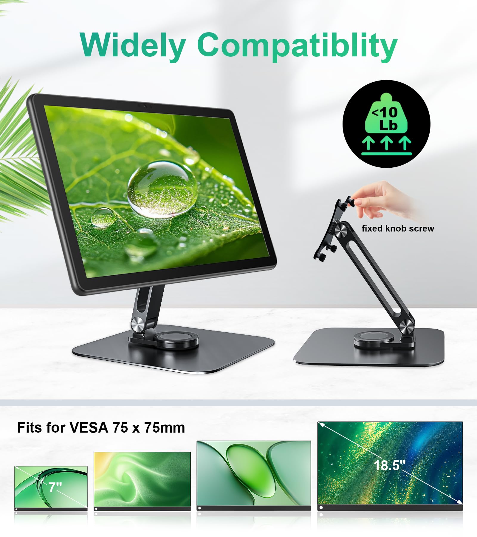 Amazon.co.jp: Forzola ポータブルモニタースタンド VESA 75x75mm 穴
