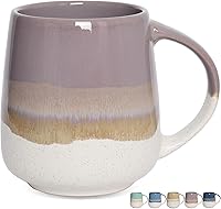 Vista 1 de Bosmarlin Extra Large Ceramic Coffee Mug, 23 Oz, Dishwasher and Microwave Safe, Oversized Big Tea Cup for Office and Home (Purple)