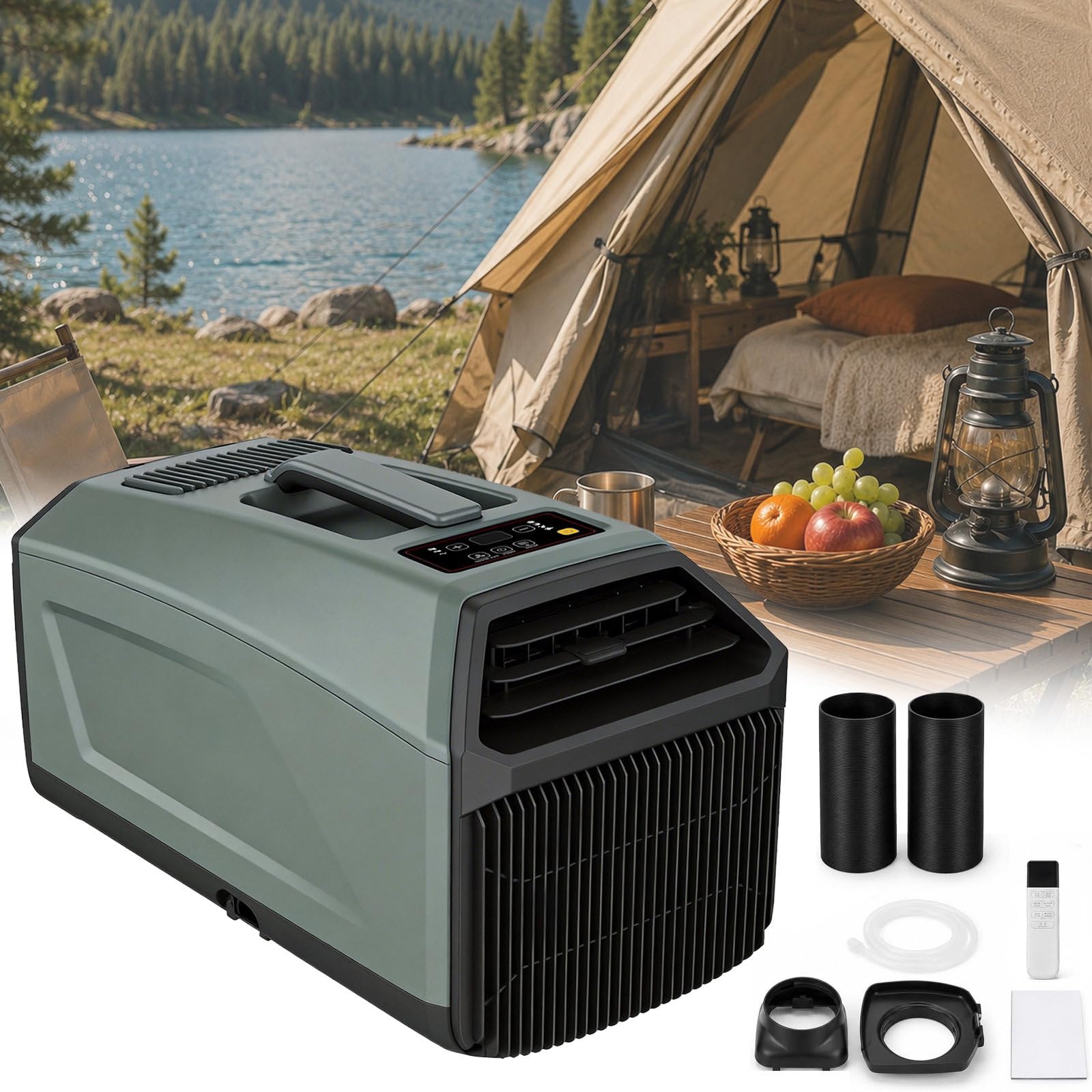 Aetereos Green Portable Room Air Conditioner, Camping Ac Unit - 5000 Btu