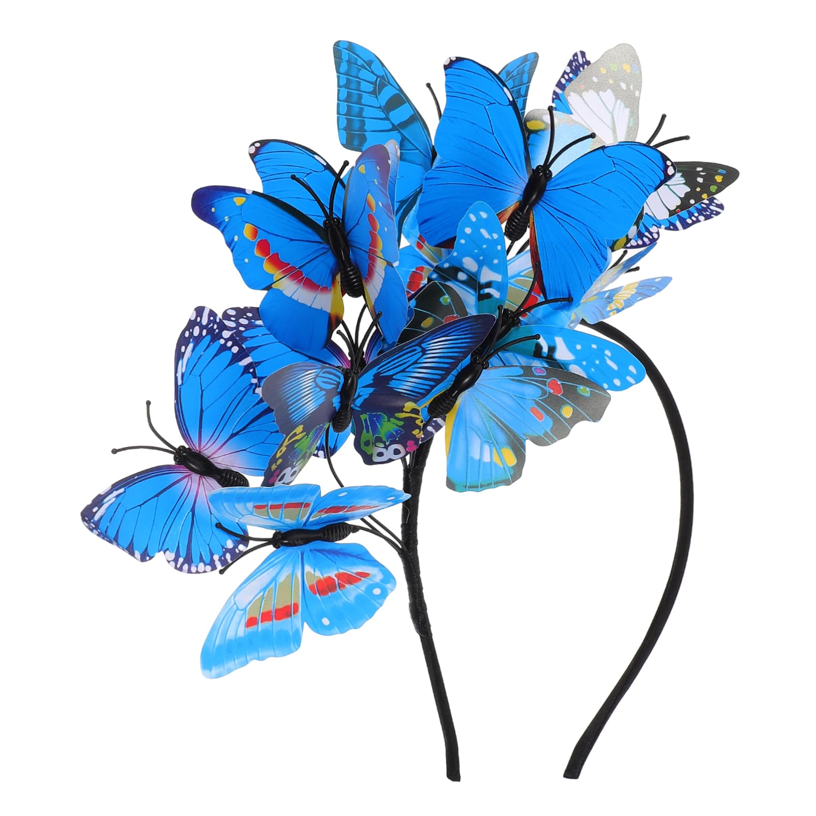 FOMIYES 4 Piezas Diadema Con Lazo Tocados De Mariposas Diadema De Fiesta De Té Diadema Decorativa Accesorio Para El Cabello Diademas De Fiesta Novia Venda Resina