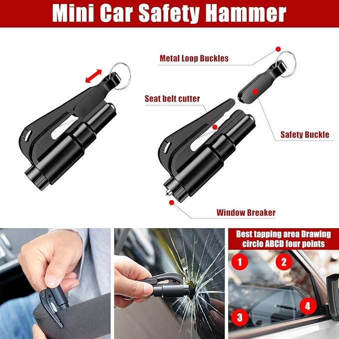 Kit de emergencia vial para automóvil con cables de puente miniatura 7