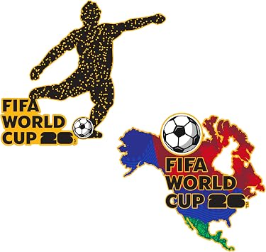 2026 FIFA World Cup Lapel Pin Bundle - Officially Licensed Collectible Souvenir - Gift & Event Keepsake 2-Pack