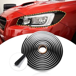 Butyl Rubber Car Headlight Sealant Tape, 13Ft x 9mm Automotive Butyl Putty Foam Strip for Car RV Truck Marine Window Door Windshield Sealing (Black)
