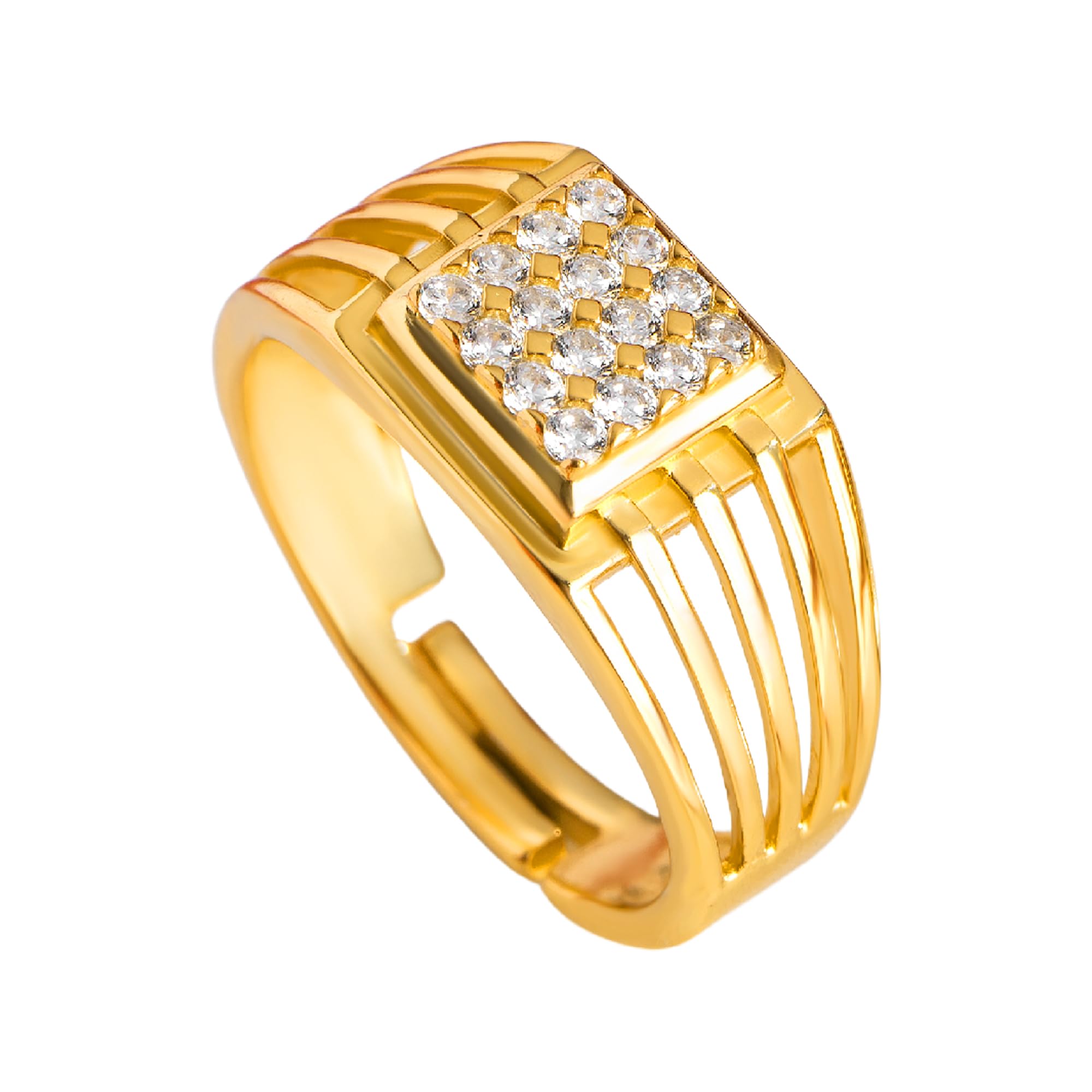 ZAVYA 925 Sterling Silver Designer CZ Gold Plated Ring for Men | Gift for Men and Boys | With Certificate of Authenticity and 925 Hallmark (B0CKMZLC4Z) Amazon Price History, Amazon Price Tracker