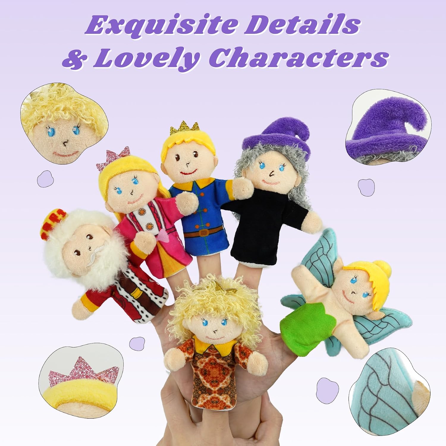 Pcs Fairy Tale Finger Puppets Inch