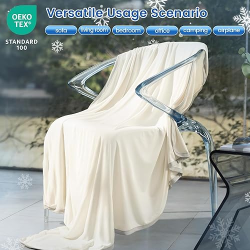 Miniatura 5 de PHF Manta de Tiro de Enfriamiento Doble para Personas que Duermen con Calor, Arc-Chill Q-Max0.5 con Enfriamiento Doble, Manta de Verano Absorbe el