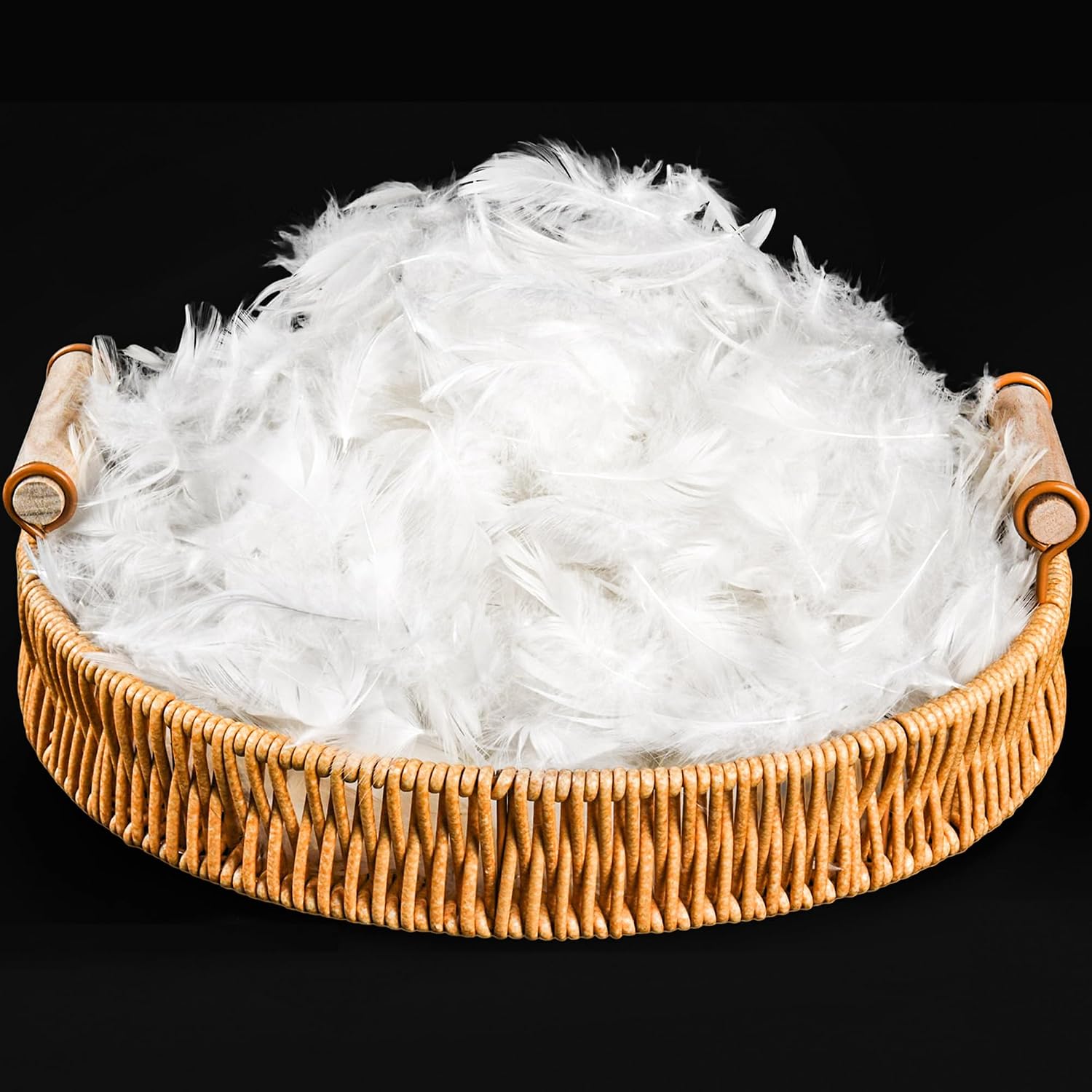 Goose Down Feather Pillow Stuffing & Filling, 5% Down 95% Feather (5/95), Bulk Fill for DIY, Refill, Repair & Restuffing, Pillows, Cushions, Couch, Bedding, Dog Beds & Upholstery, 1 lb