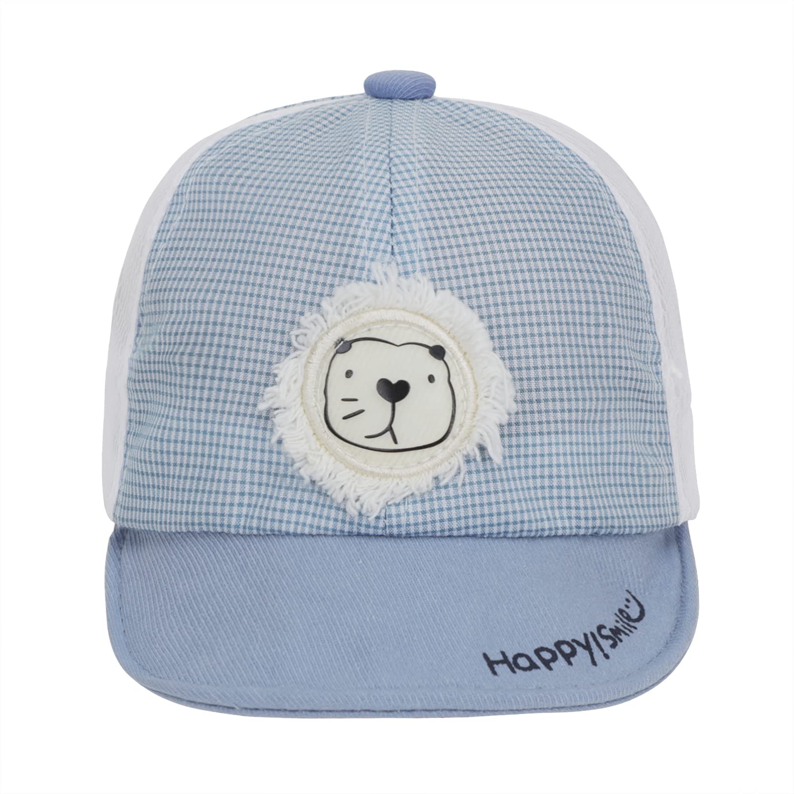 Baby Caps Infants Cool Mesh Baseball Cap Toddler Boys Girls Summer Anti-UV Sun Hats Peak Cap Soft Cotton Beach Caps Visor Topee Blue