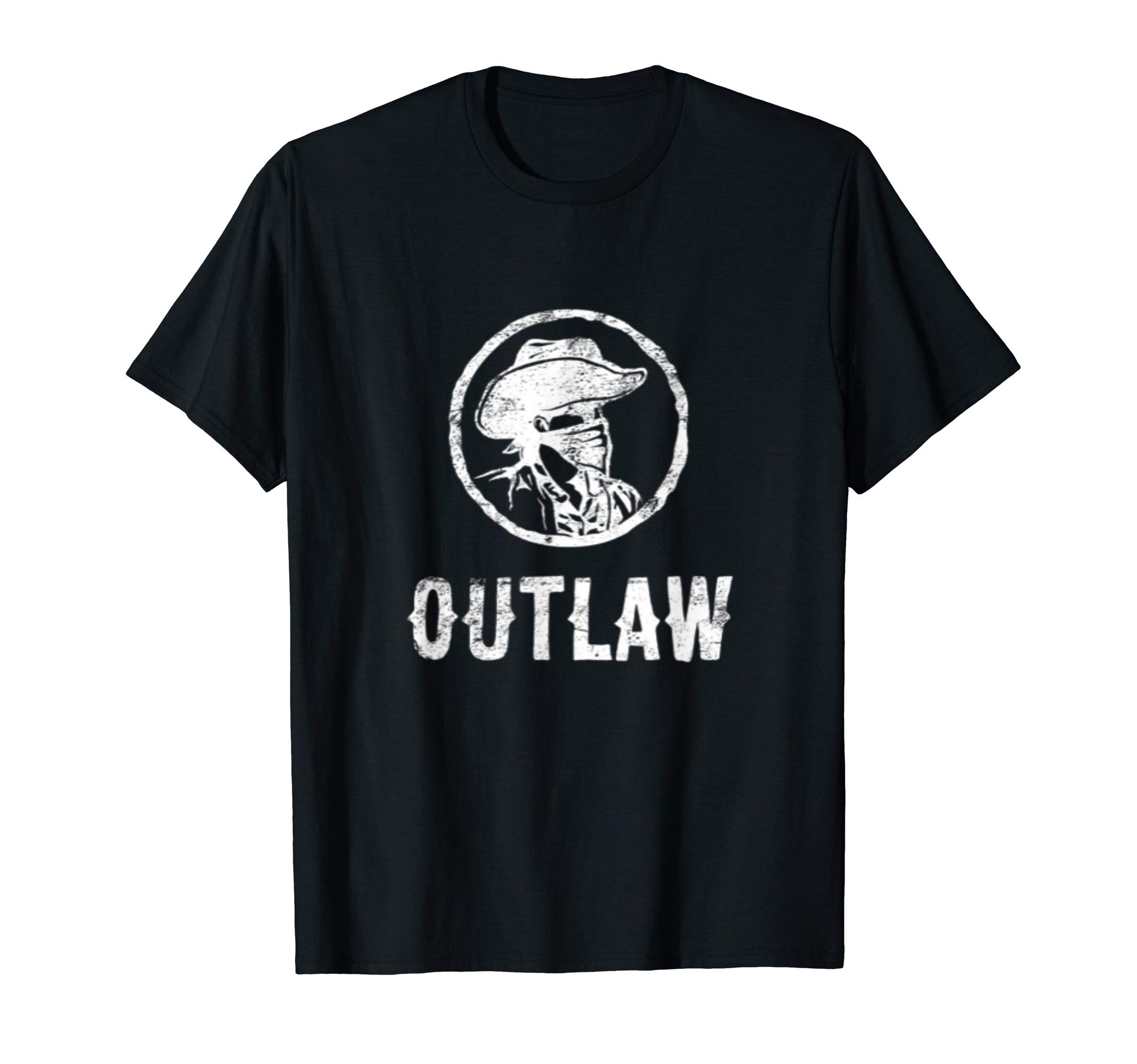 Wild West Outlaw ApparelOUTLAW Old West fugitive rebels Renegades Western Style T-Shirt