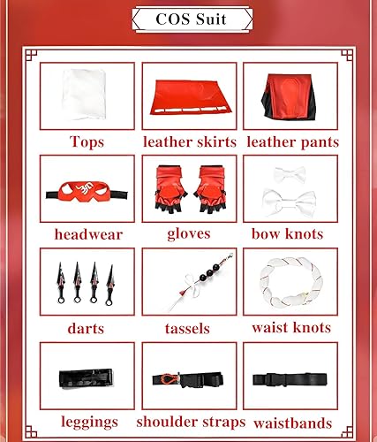 Vista 5 de Yestic Overwatch Kiriko Cos - Disfraz de cosplay para mujer, disfraz de animación