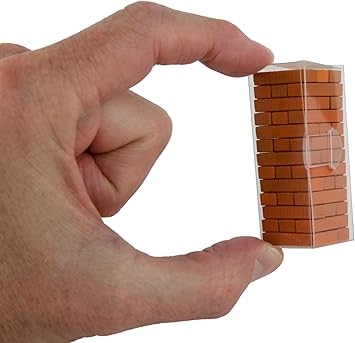 Worlds Smallest Jenga | Miniature Classic Game | Wooden Blocks Stacking Tumbling Tower Game | Party Games for Kids & Families | Easter Basket Stuffers | Ages 6+