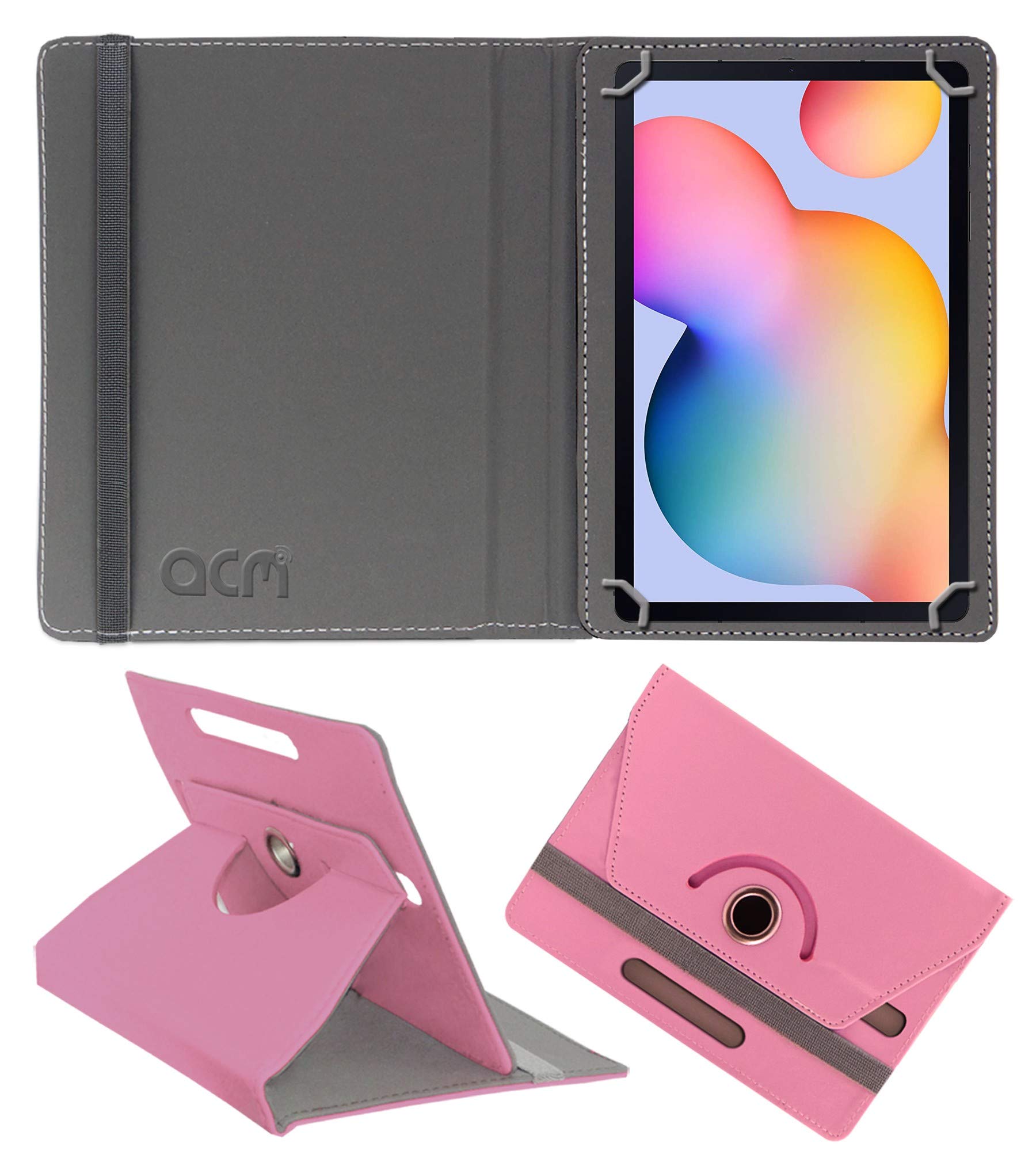 Acm Rotating Leather Flip Case Compatible with Samsung Galaxy Tab S6 Lite Tablet Cover Stand Light Pink (B08HS4XVZJ) Amazon Price History, Amazon Price Tracker