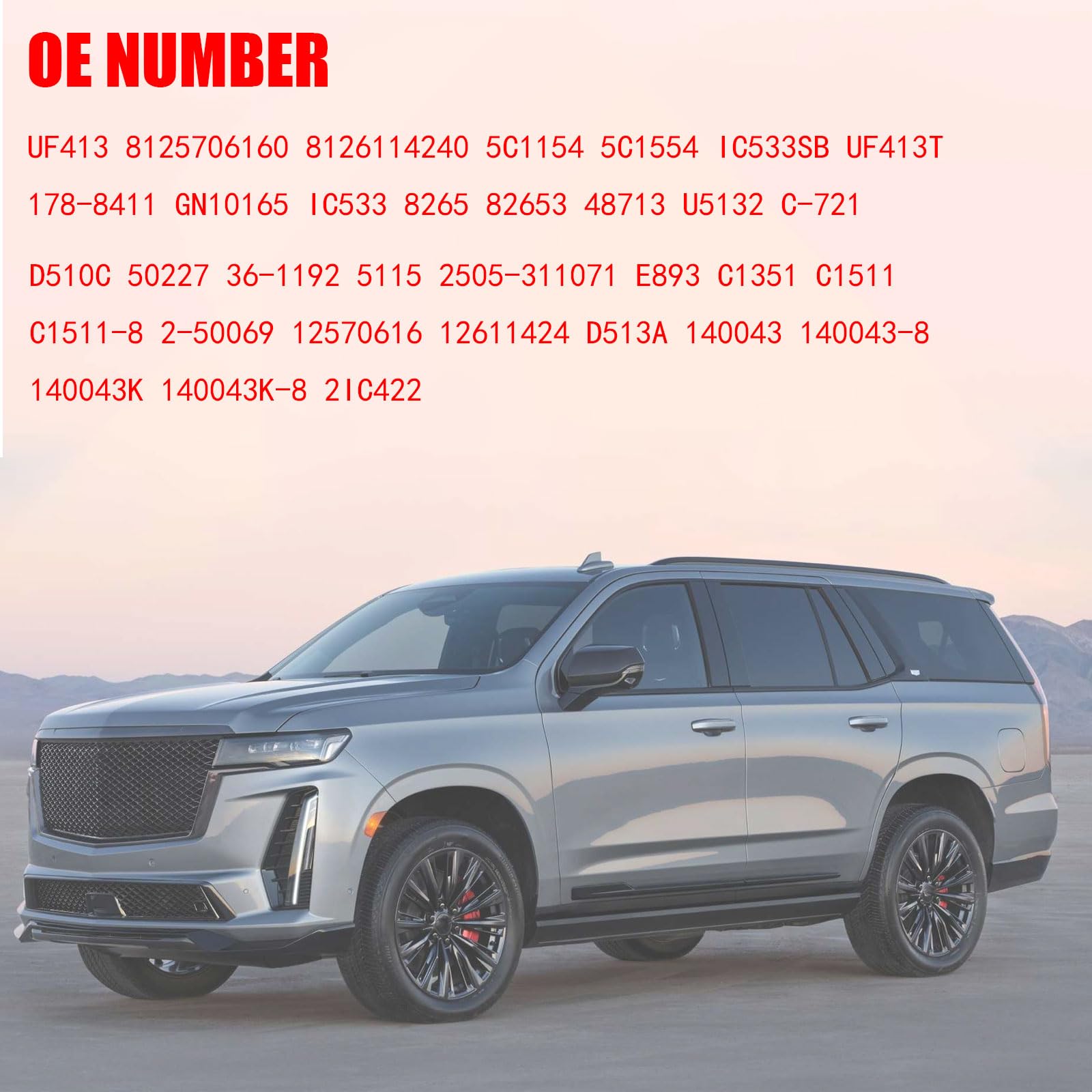 8pcs Ignition Coils UF413 for 5.3L V8 2007 2008 2009 2010 2011 for Chevrolet Tahoe For GMC Yukon XL Fit For Pontiac G8 for Hummer for Buick for Cadillac Escalade Replace 12570616 8125706160 8126114240