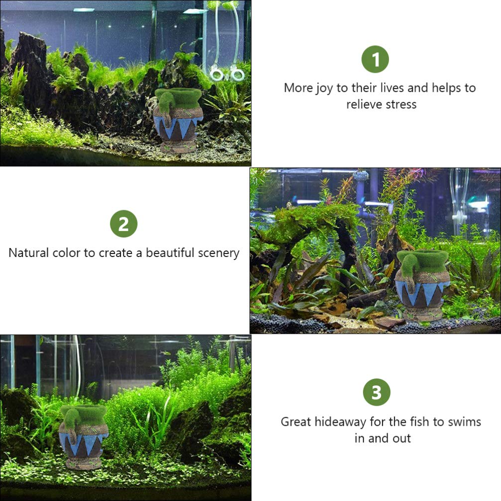 Aquarium Gebroken Vat Decoratie, Dubbele Loop Hars Aquarium Decoratie
