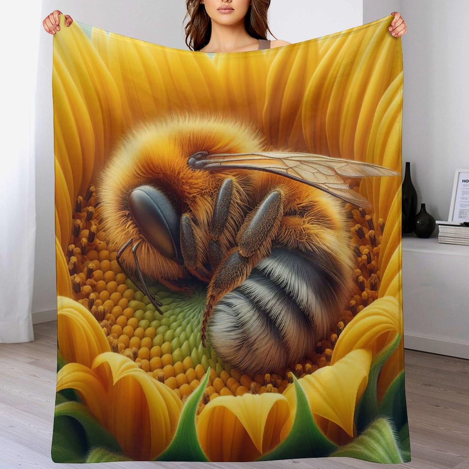 Manta de dormir antialérgica de franela para combatir el frío en la cama y el sofá de casa