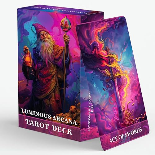 Miniatura 10 de Heartstring Oracle Cards, Twin Flame Love Oracle Cards, Oracle Deck y cartas de tarot para principiantes, 56 cartas con una guía detallada,