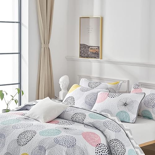 Miniatura 8 de Uozzi Bedding - Juego de ropa de cama reversible de 3 piezas