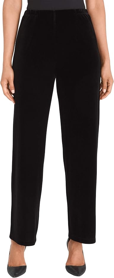Amazon.com: Chico's Women's Travelers Collection Velvet No Tummy Pants, 8 -  M (1 Tall), Black : Ropa, Zapatos y Joyería