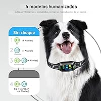 Vista 3 de Collar Antiladridos para Perros de Tamaño Grande, Mediano y Pequeño, Collar Antiladridos Inteligente Recargable, Collar de Adiestramiento