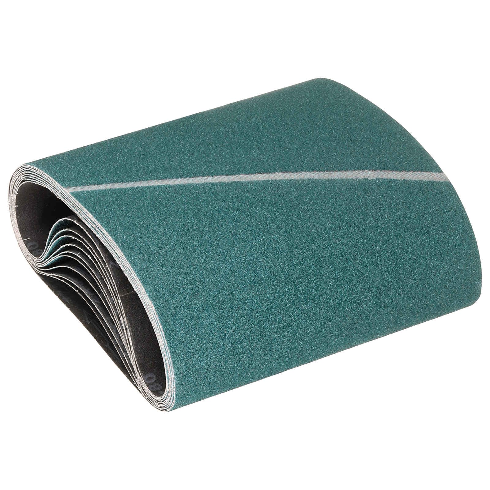 Kozelo 10 Pack Sanding Belts 302mm x 750mm 80 Grit Zirconia Abrasive Belt Sander Paper for Belt Sander Metal Grinding Wood Working Weld Rust Removal