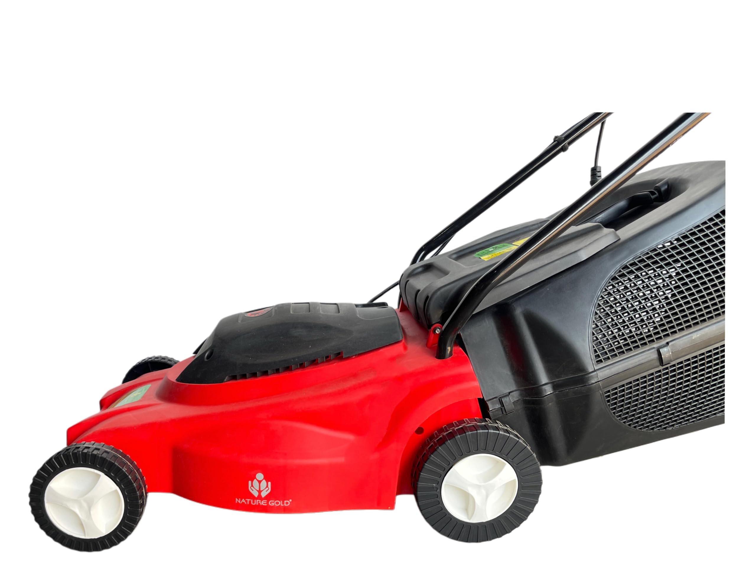 SHoRI Heavy-Duty Electric Lawn Mower, 1600W Powerful Motor, 15-Inch Wide Blade, Adjustable Cutting Heights– Ideal for Home Gardens, Parks & Professional Landscaping