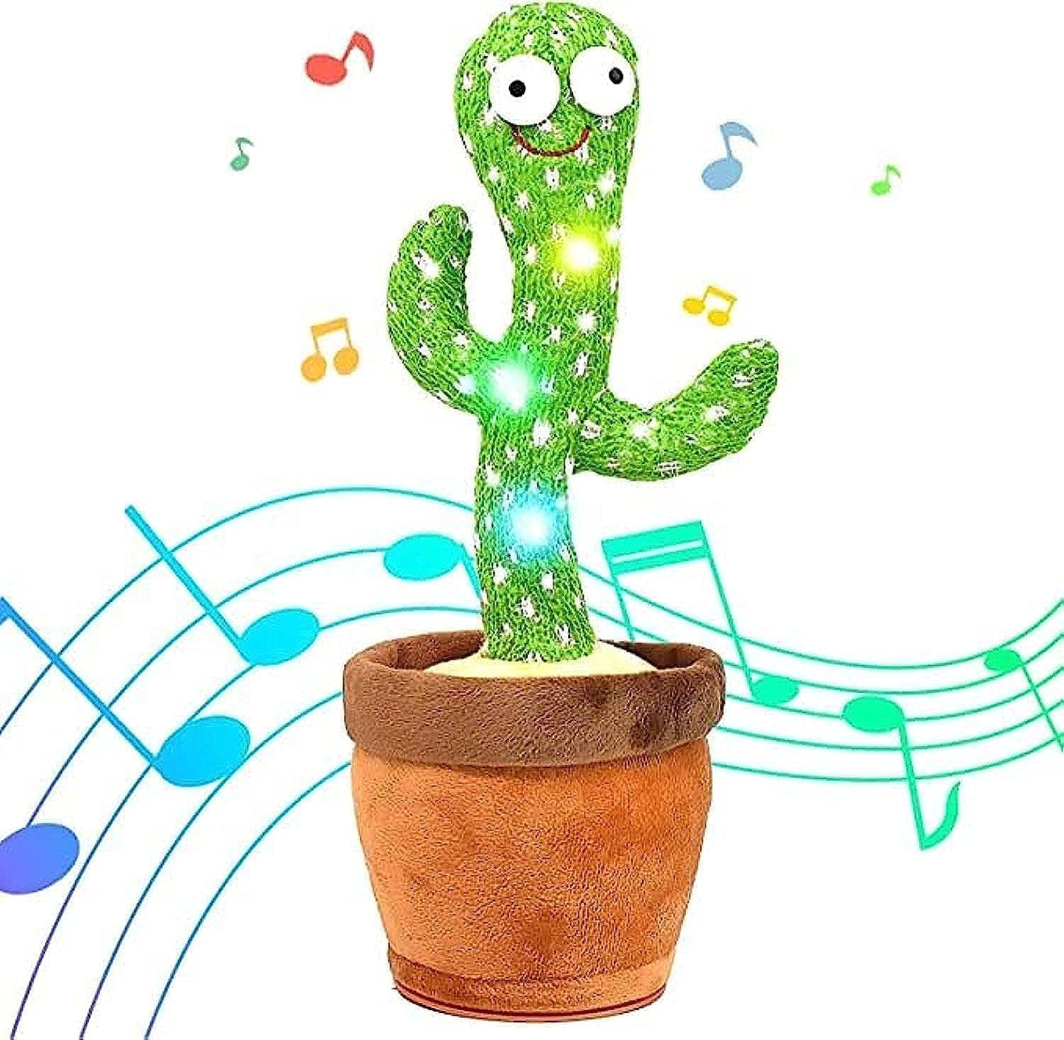 SGTT PRO Electronic Plush Dancing Cactus Recording For Kids