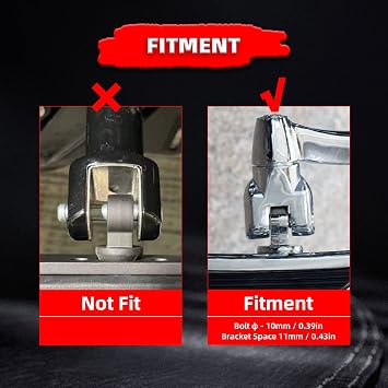 FATECIM Motorcycle Skull Foot Pegs Pedals Rests Motorbike Highway Pegs Male Mount for Harley Dyna Fat Bob Touring Road Glide Street Glide Sportster 883 Fat Boy Black