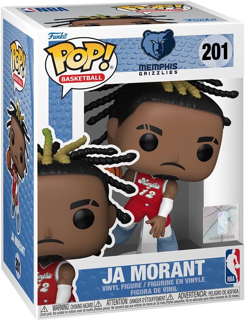 Funko Pop! NBA: Grizzlies - Ja Morant - (City Edition 24) - Collectable Vinyl Figure - Gift Idea - Official Merchandise - Toys for Kids & Adults - Sports Fans - Model Figure for Collectors