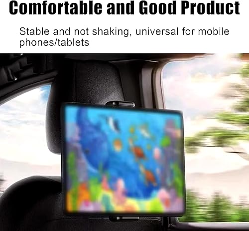 Miniatura 3 de Jawmoy 1 soporte para teléfono de almohada trasera de automóvil, soporte telescópico ajustable para pantalla plana, soporte para iPad para asiento