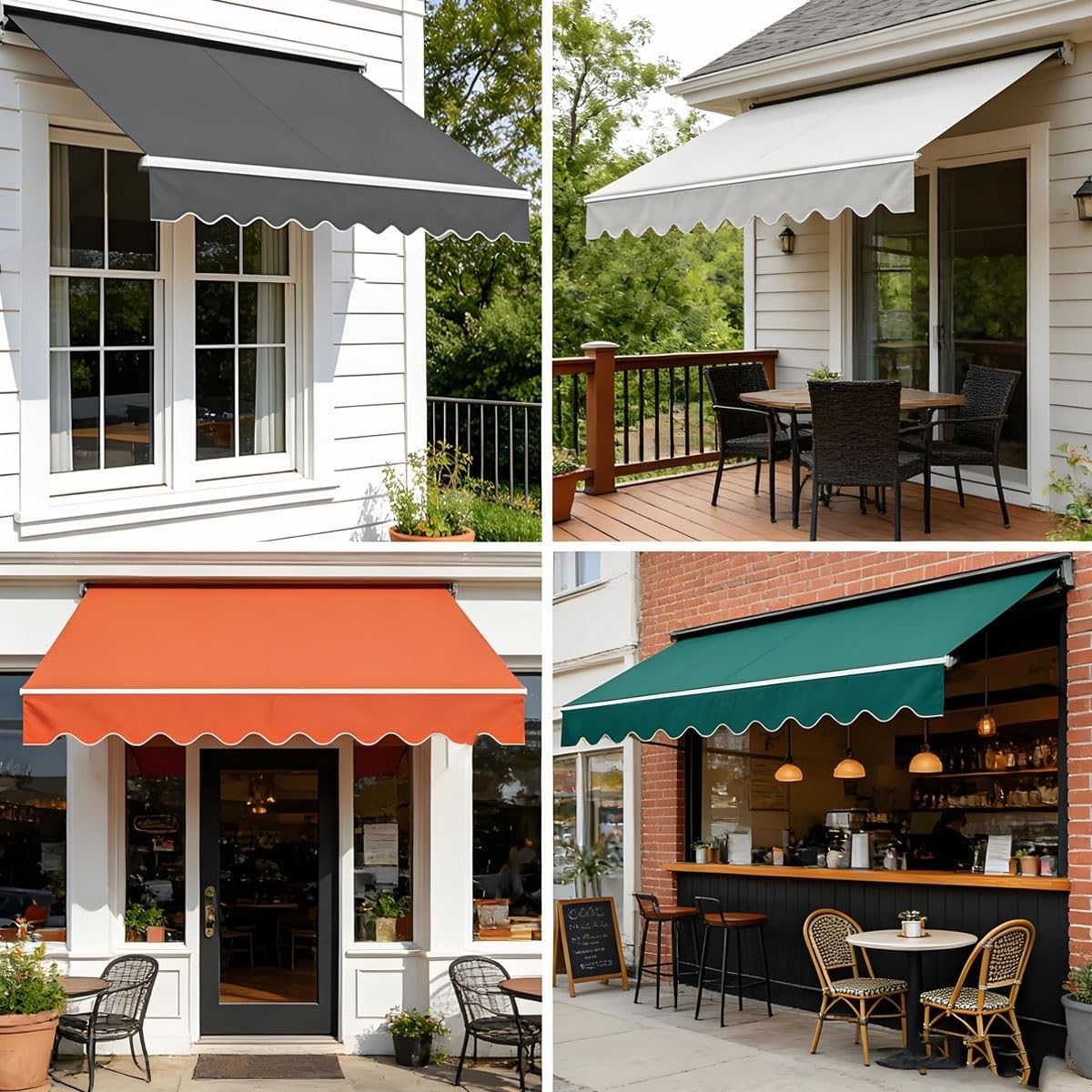 Tessuto di Ricambio per Tenda da Sole 200cm 400cm 500cm 600cm Telo Tenda da Sole, Poliestere Resistente Ai UV, Tela di Ricambio per Patio, Terrazzo, Esterno(Rosso,300x200cm)