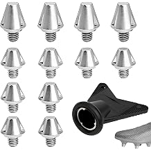 12PCS M6 Replacement SG Studs, 4PCS 14mm + 8PCS 10mm Football Boot Studs, Compatible with adidas M6 Thread Soccer & Rugby Boots, Soft Ground SG Cleats with Wrench Sliver