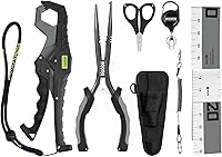 Vista 1 de Booms Fishing TK1U - Juego de 4 herramientas de pesca, alicates de pesca de punta de aguja, pinza de labios de pescado, tijeras de pesca