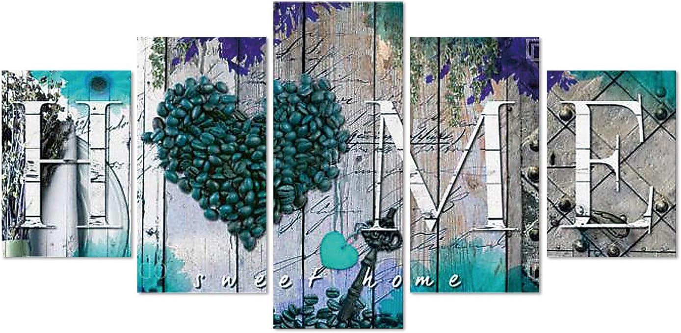 SuperDecor DIY 5D Diamond Painting Kits Full Drill Diamond Embroidery by Number Kits for Adults and Kids Home Walls Decor Blue Home Pattern
