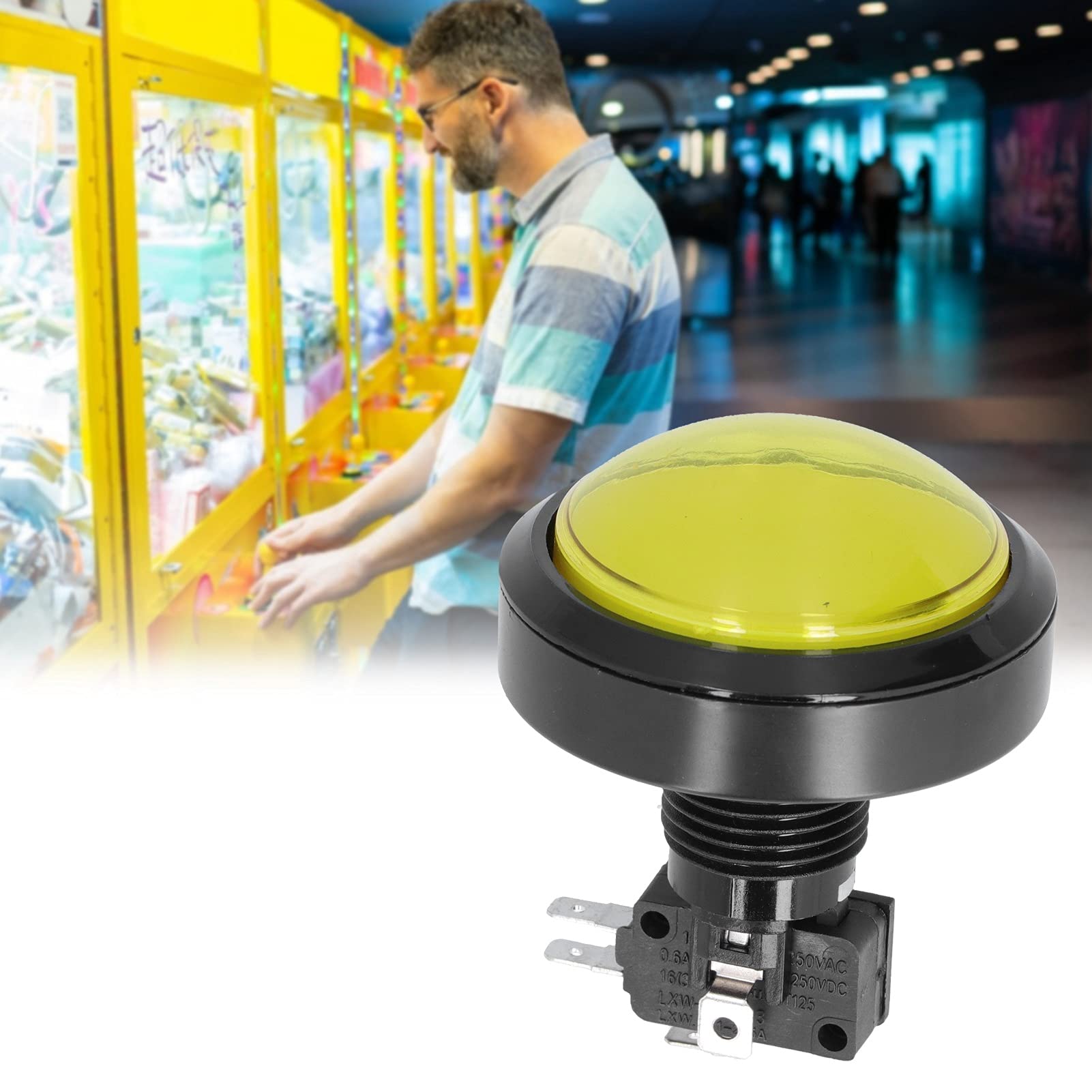 Boutons D’Arcade LED – Lot De 10 Pièces – Pour Commutateur De Jeu Vidéo – Résistance à L’Usure – Couleurs Au Choix