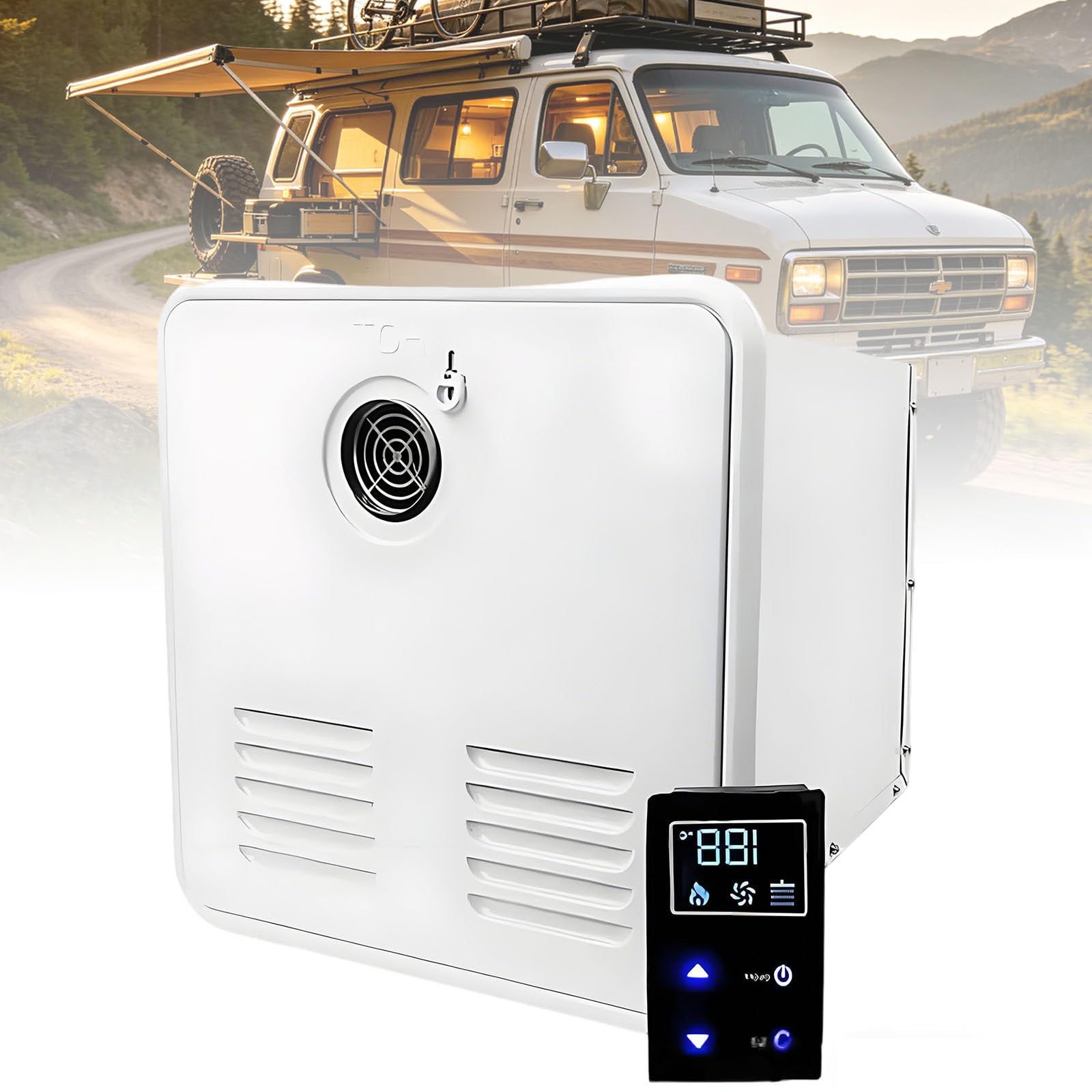 Ymnogjie Rv Tankless Water Heater,On Demand Instant Gas Rv Instant Hot Water Heater,Gas Hot Water Heater Ideal for Camping,Trips,Rv,Pet Washing White