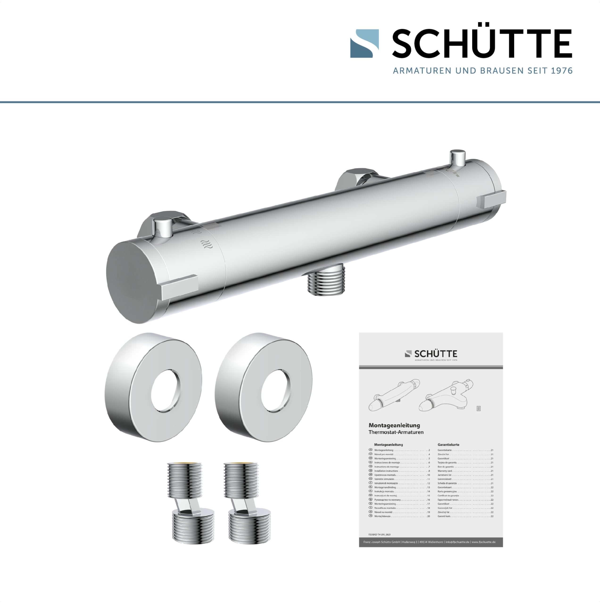 SCHÜTTE Robinet mitigeur thermostatique douche London
