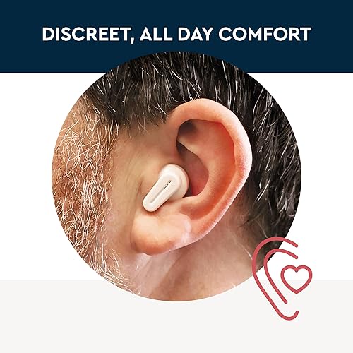 Miniatura 5 de Lucid Hearing Audífonos OTC recargables Tala Premium, color blanco, compatible con Android, para adultos con pérdida auditiva leve a moderada,