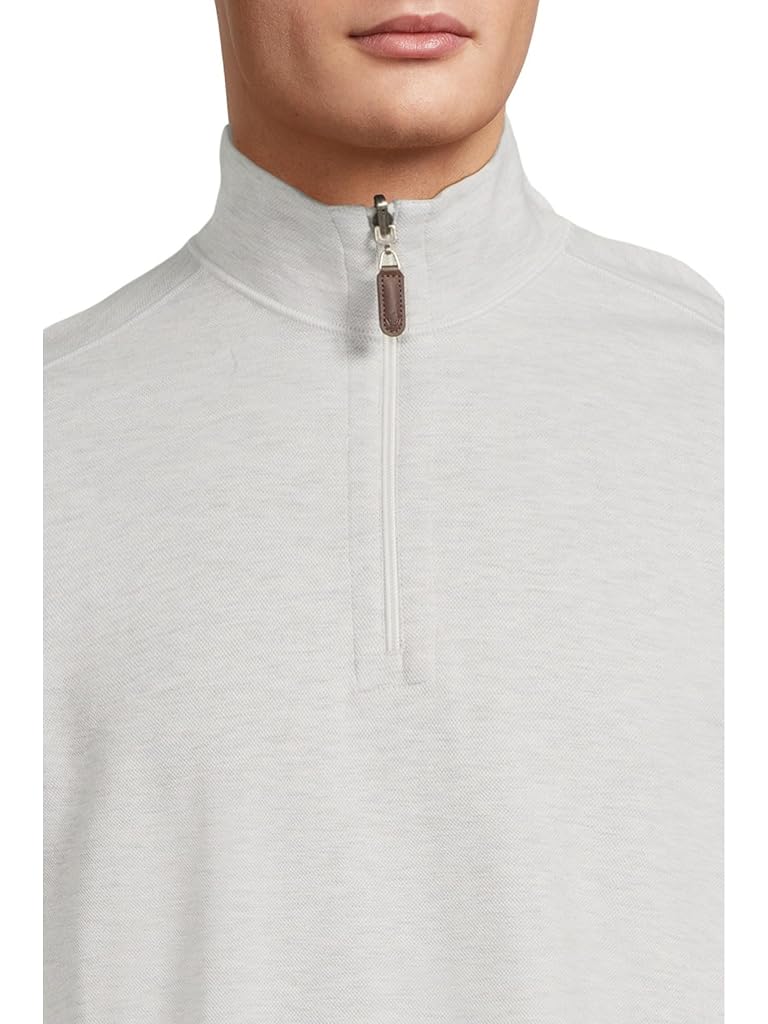 Gray Johnston & Murphy Reversible Solid Quarter-zip